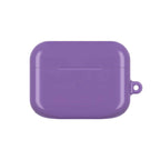 Purple hard shell AirPods Pro protective case with glossy finish and wireless charging compatibility