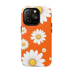 Orange Daisy Design iPhone Magsafe Phone Case