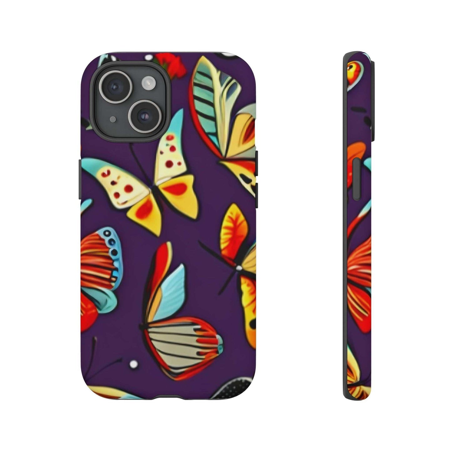 Bright Vibrant Butterfly Phone Case Designed By Littlebitz 