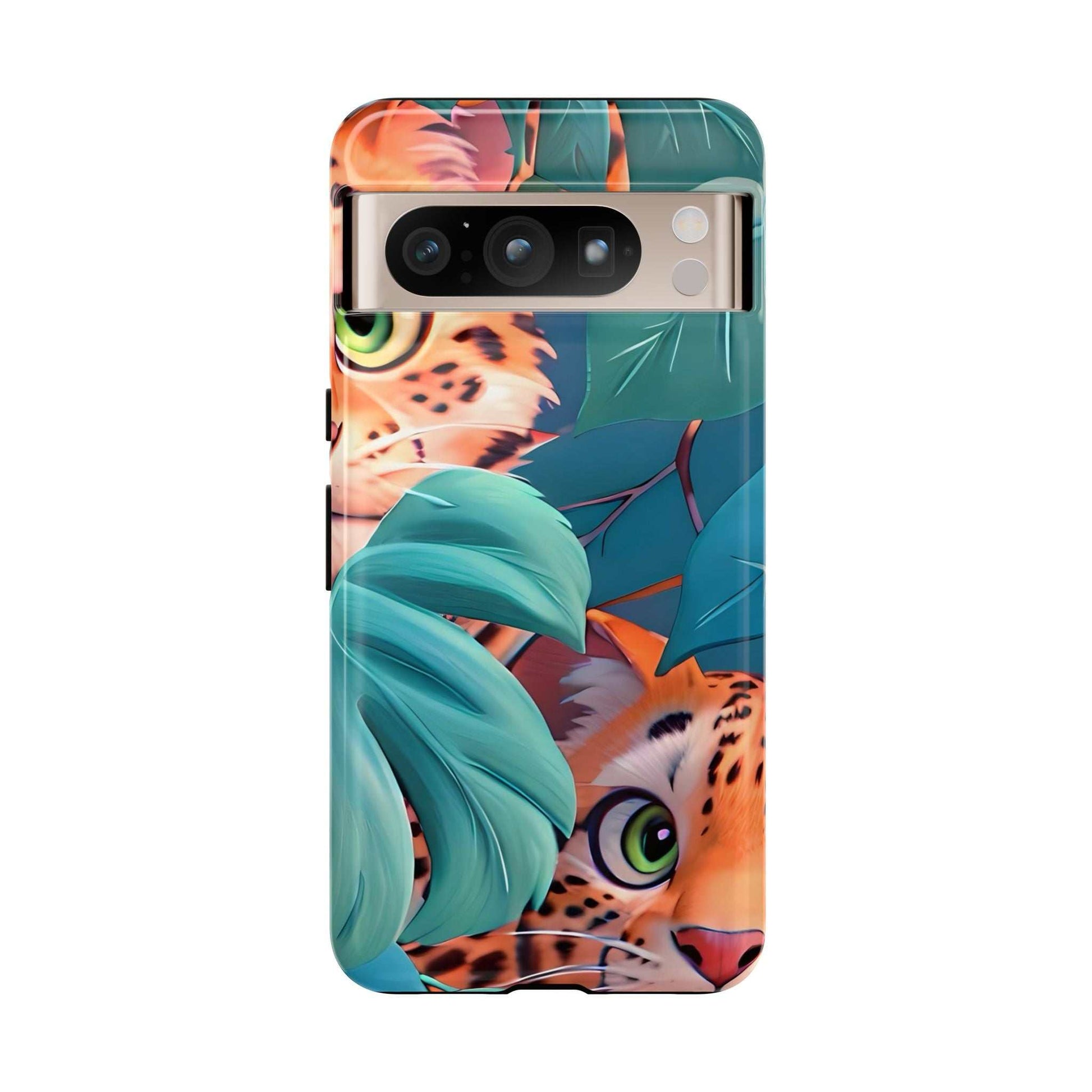 Cute Tiger Google Pixel Phone Case designed by Littlebitz 