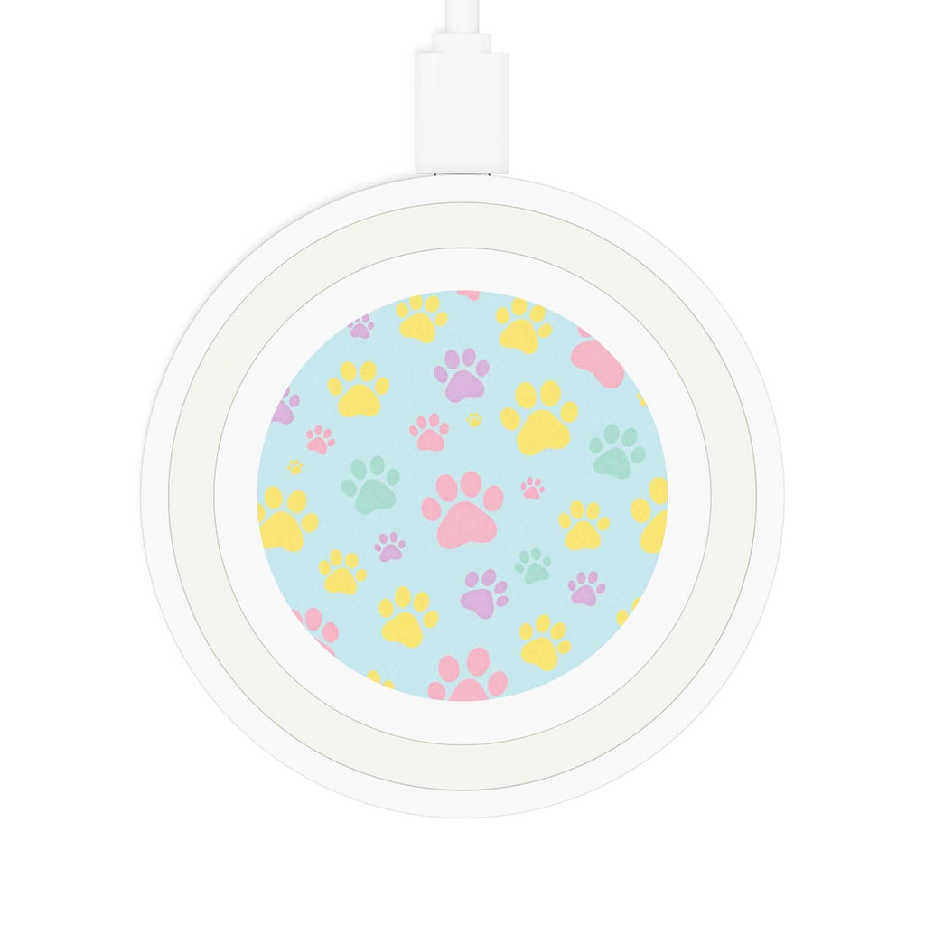 Pastel Doggy Paw Design Wireless Charging Pad