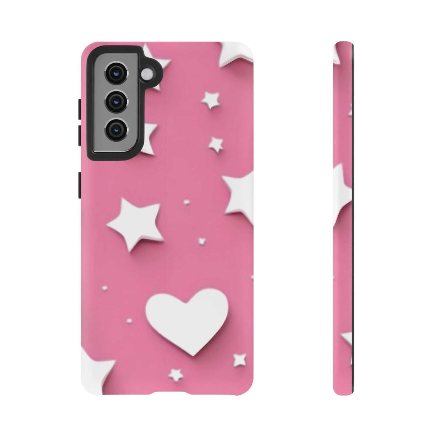 Hearts & Stars Samsung Phone Case Designed By Littlebitz 