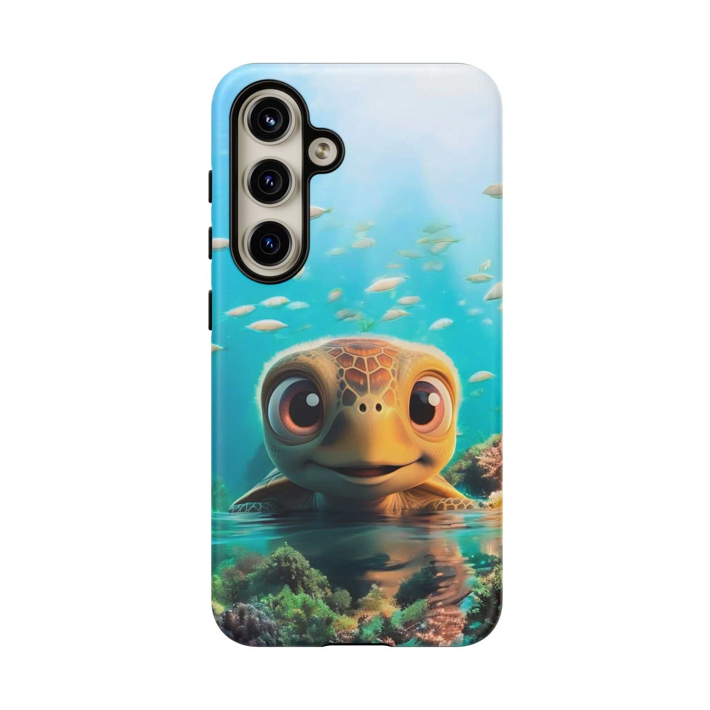 Cute Sea Turtle Samsung Phone Case designed by Littlebitz