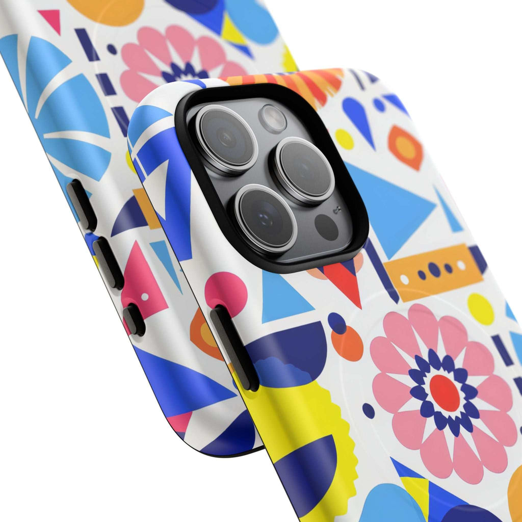 Bright Geo Print iPhone Magsafe Phone Case