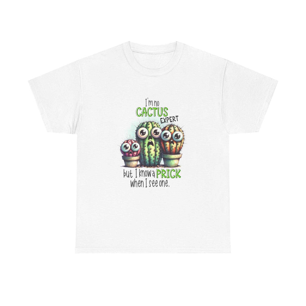 Cactus Expert Fun Graphic T-Shirt with humorous cactus design on soft cotton fabric