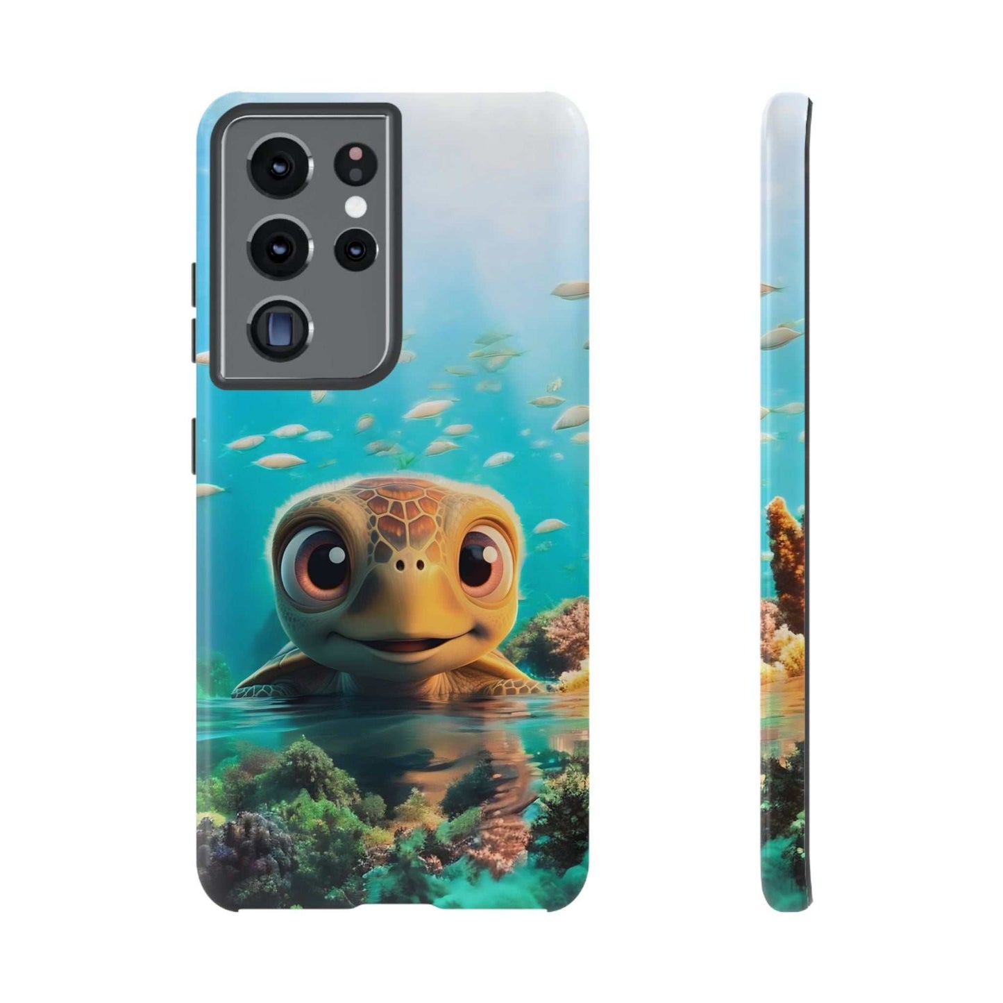 Cute Sea Turtle Samsung Phone Case designed by Littlebitz