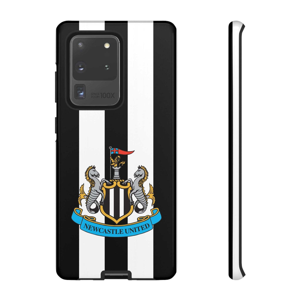 Newcastle United Magnetic Samsung phone case with black and white design and dual-layer protection