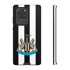 Newcastle United Magnetic Samsung phone case with black and white design and dual-layer protection