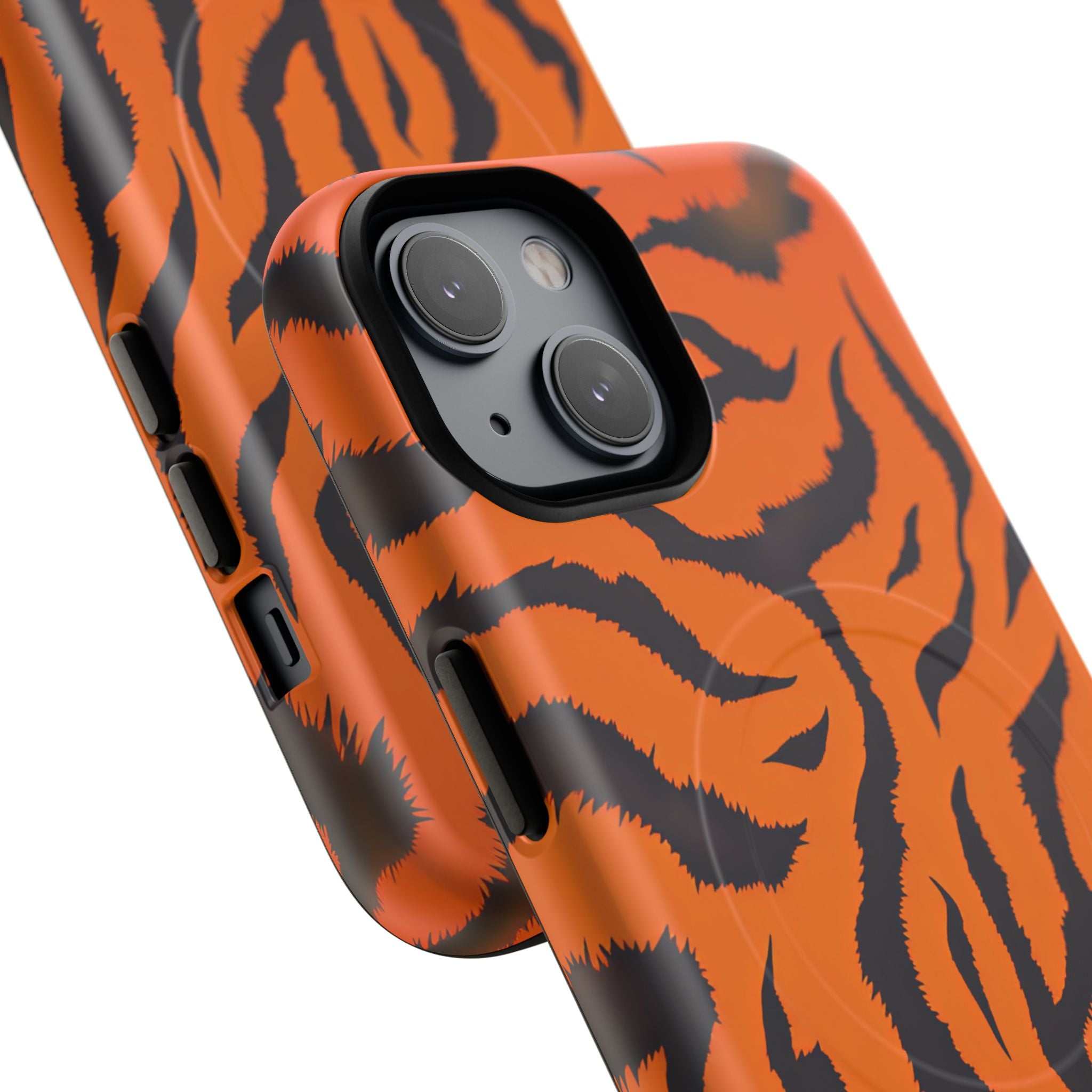 Orange Tiger Print iPhone Magsafe Phone Case