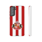 Sunderland FC Magnetic Samsung phone case with red and white colors and shock-absorbing dual layers
