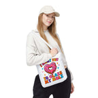 Glaze My Hole Donut Tote Bag with cheeky donut design and cotton straps