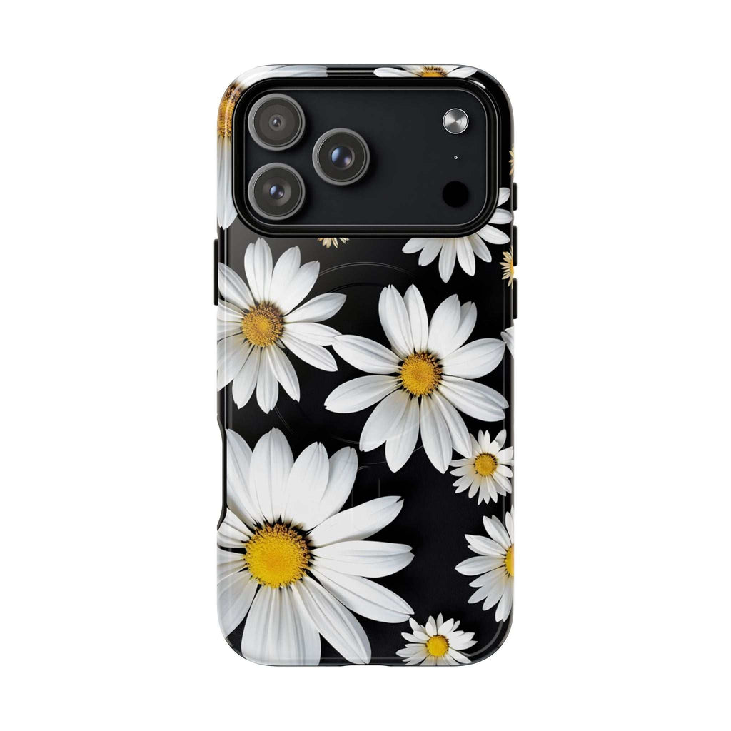 Black Daises iPhone Magsafe Phone Case