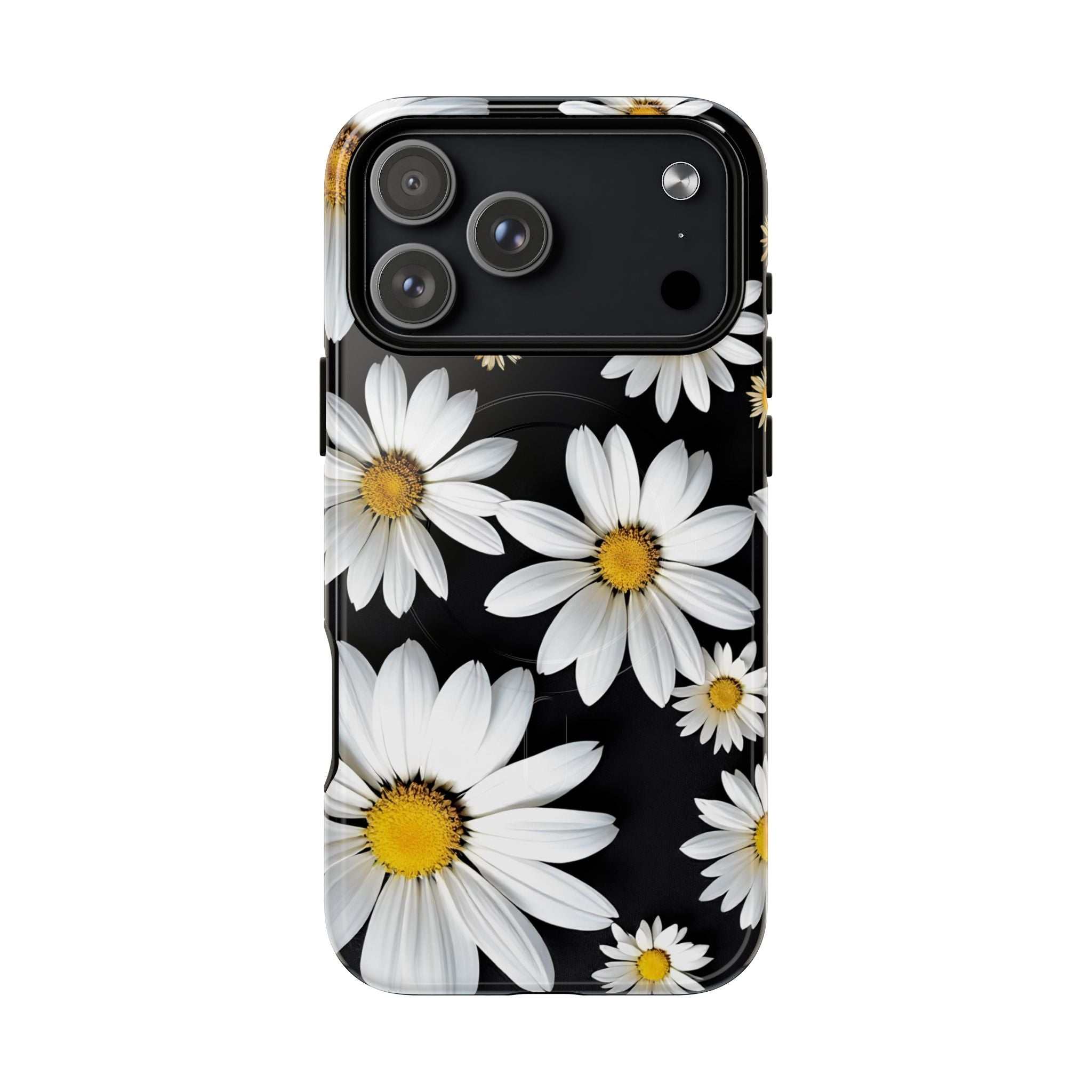 Black Daises iPhone Magsafe Phone Case