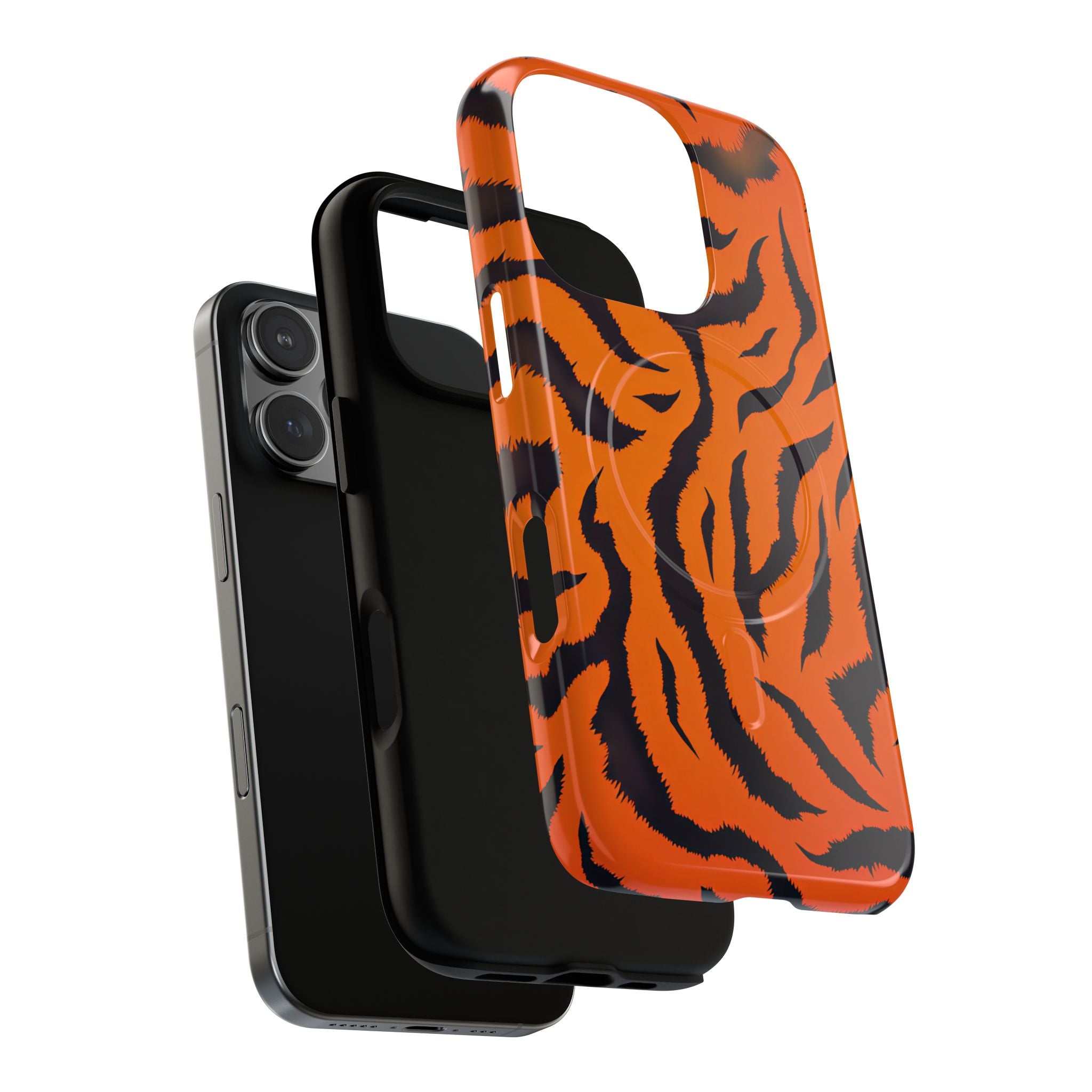 Orange Tiger Print iPhone Magsafe Phone Case