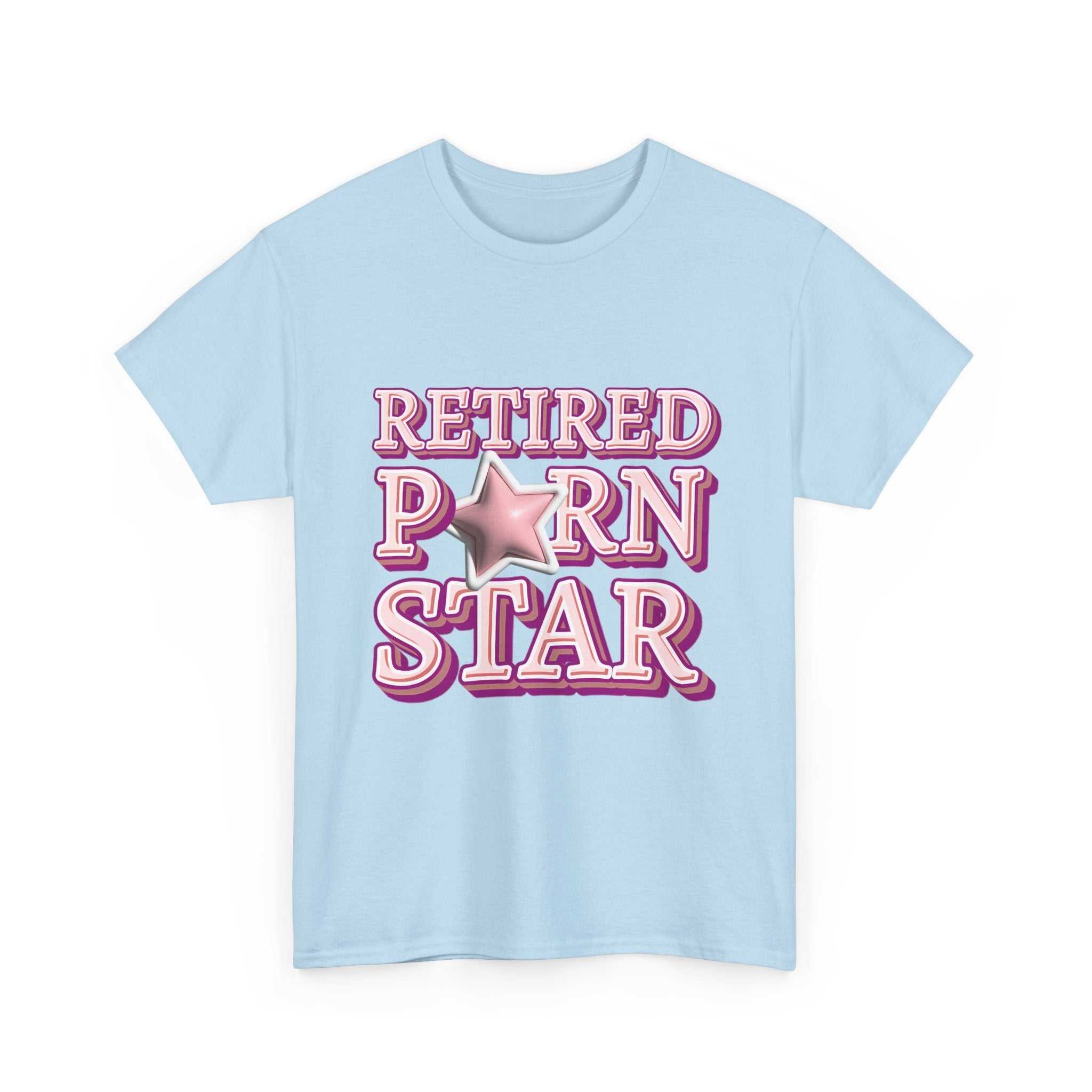 Retired Porn Star T-Shirt with bold humor and comfortable 100% cotton fabric for parties and casual wear