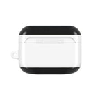 Fulham FC AirPods protective case in black and white with club crest, shock-resistant and wireless charging compatible