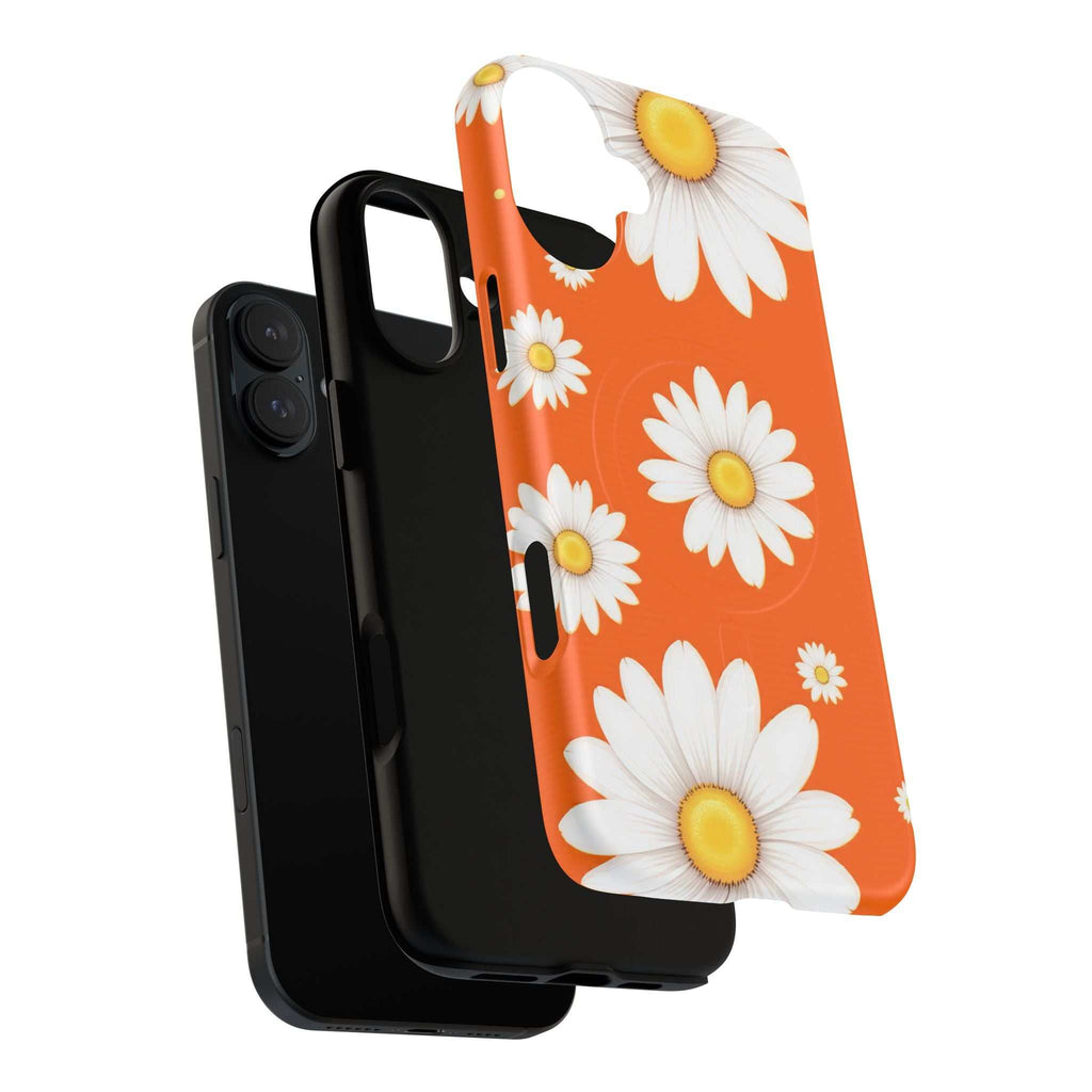 Orange Daisy Design iPhone Magsafe Phone Case