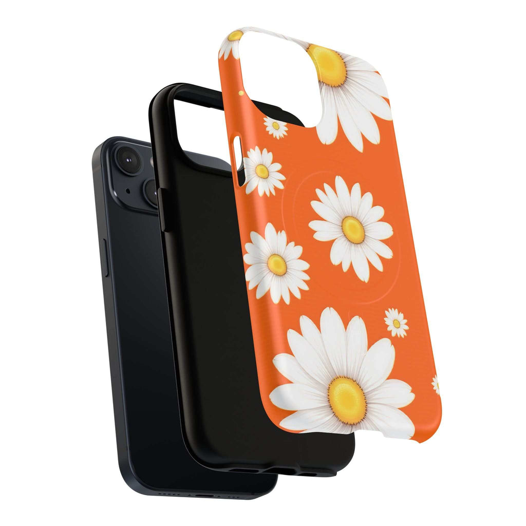 Orange Daisy Design iPhone Magsafe Phone Case