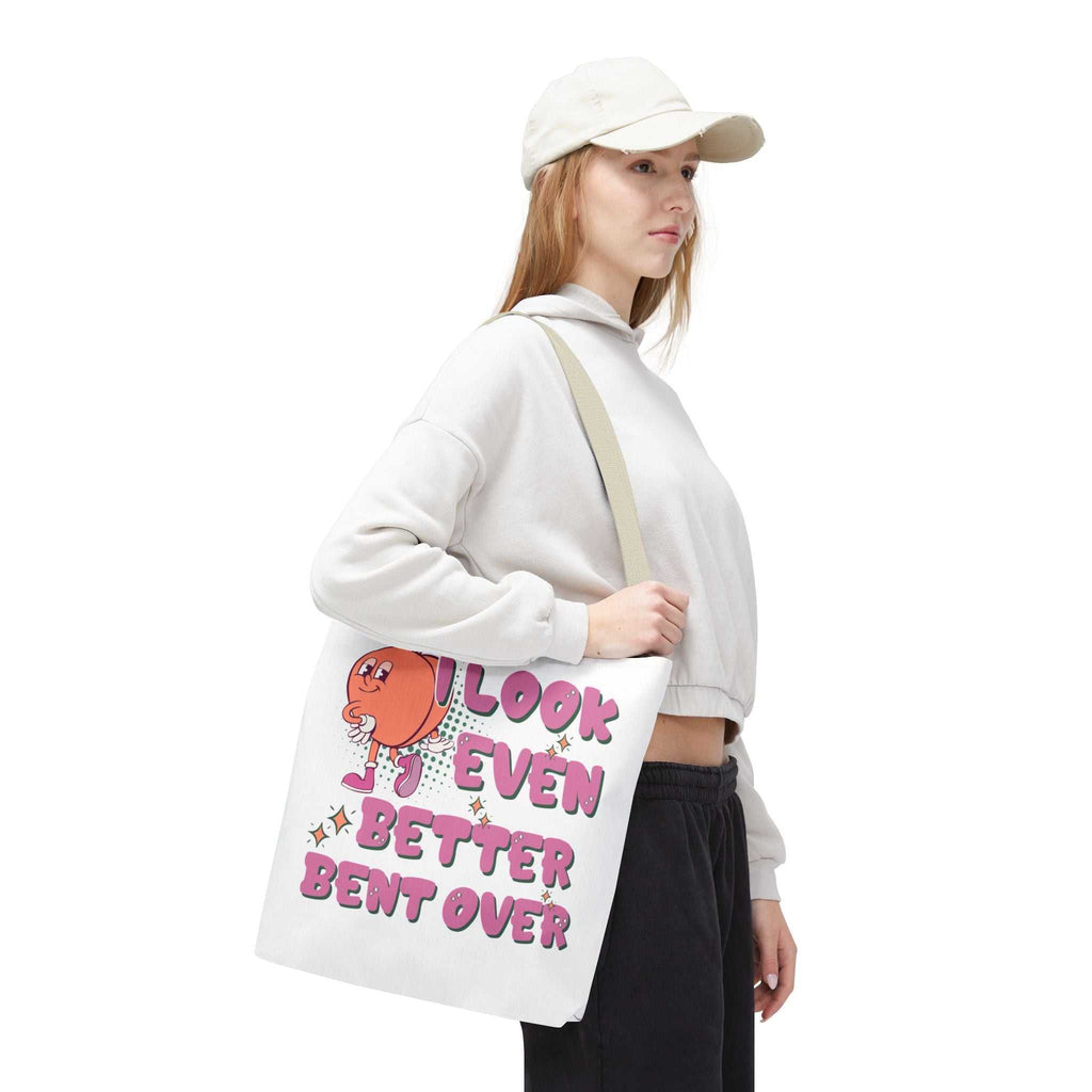 Cheeky Even Better Bent Over Tote Bag with cotton straps and durable spun polyester fabric