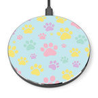 Pastel Doggy Paw Design Wireless Charger
