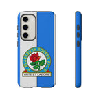 Blackburn Rovers Magnetic Samsung phone case with blue and white colors and protective dual-layer design