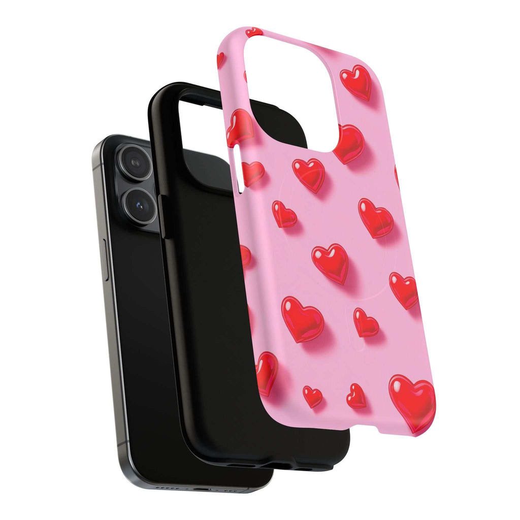Pink Hearts iPhone Magsafe Phone Case