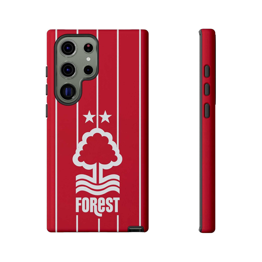 Nottingham Forest Samsung phone case with magnetic dual-layer protection and wireless charging compatibility