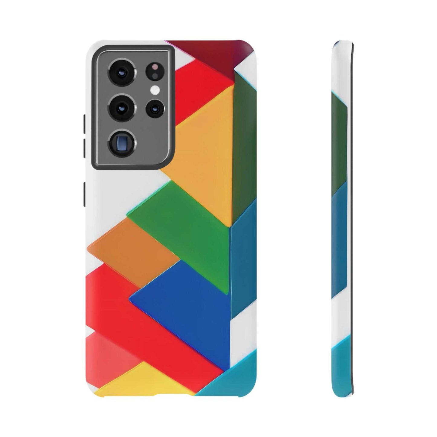 Colourful Print Samsung Phone Case Designed By Littlebitz 