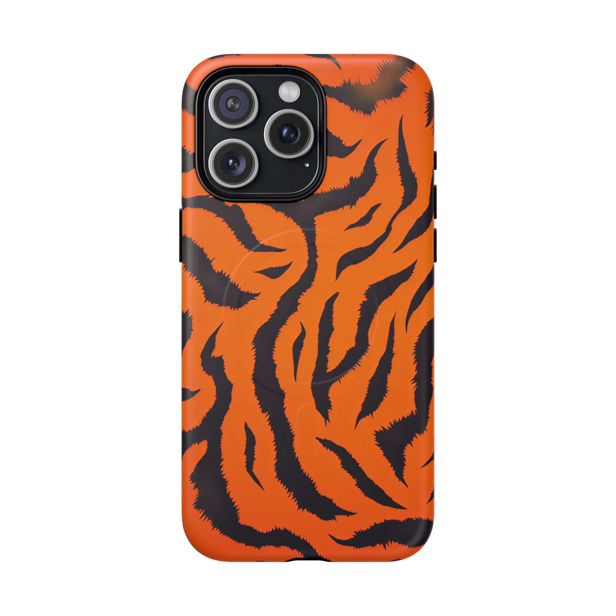 Orange Tiger Print iPhone Magsafe Phone Case