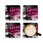 Cheeky Rude Coaster Set with humorous quote and floral design, ideal for adding playful fun to gatherings.