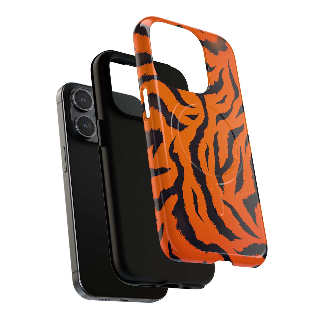 Orange Tiger Print iPhone Magsafe Phone Case