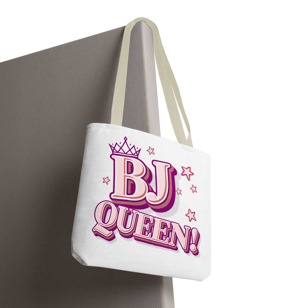 Cheeky BJ Queen Tote Bag in durable spun polyester with multiple handle colors and sizes