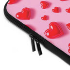 Pink Heart Laptop Sleeve