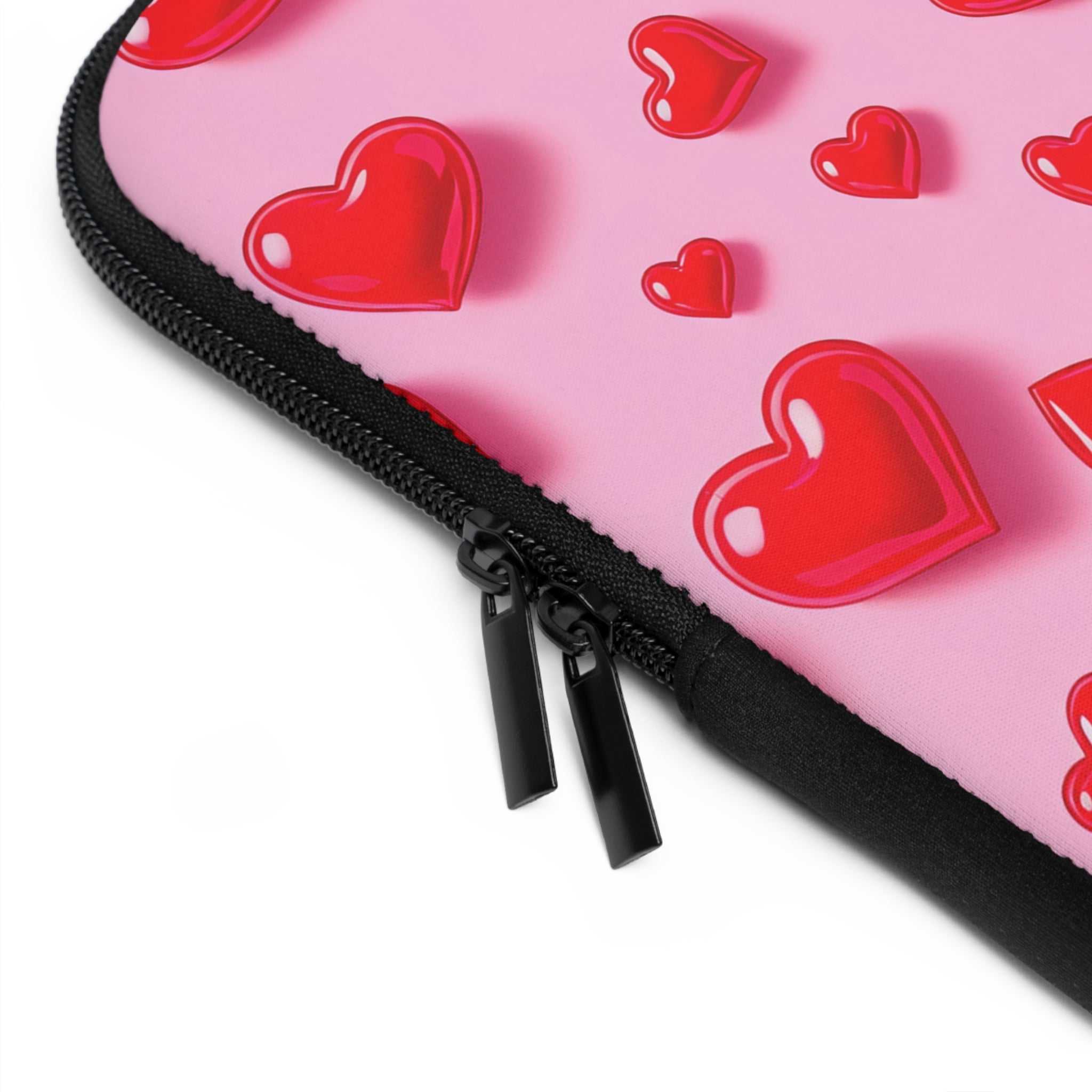 Pink Heart Laptop Sleeve