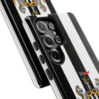 Newcastle United Magnetic Samsung phone case with black and white colors and dual-layer protection
