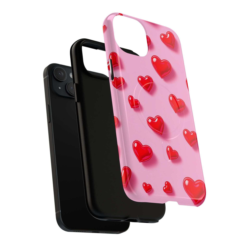 Pink Hearts iPhone Magsafe Phone Case