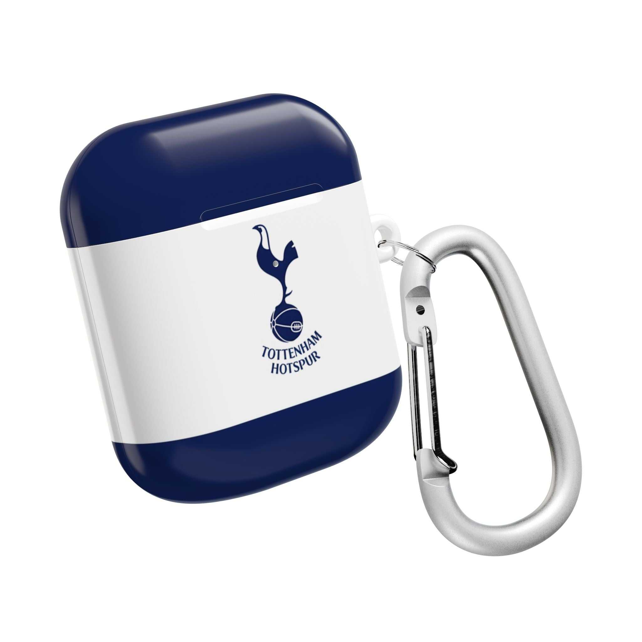 Tottenham FC AirPods protective case with navy and white colors and cockerel crest for AirPods and AirPods Pro