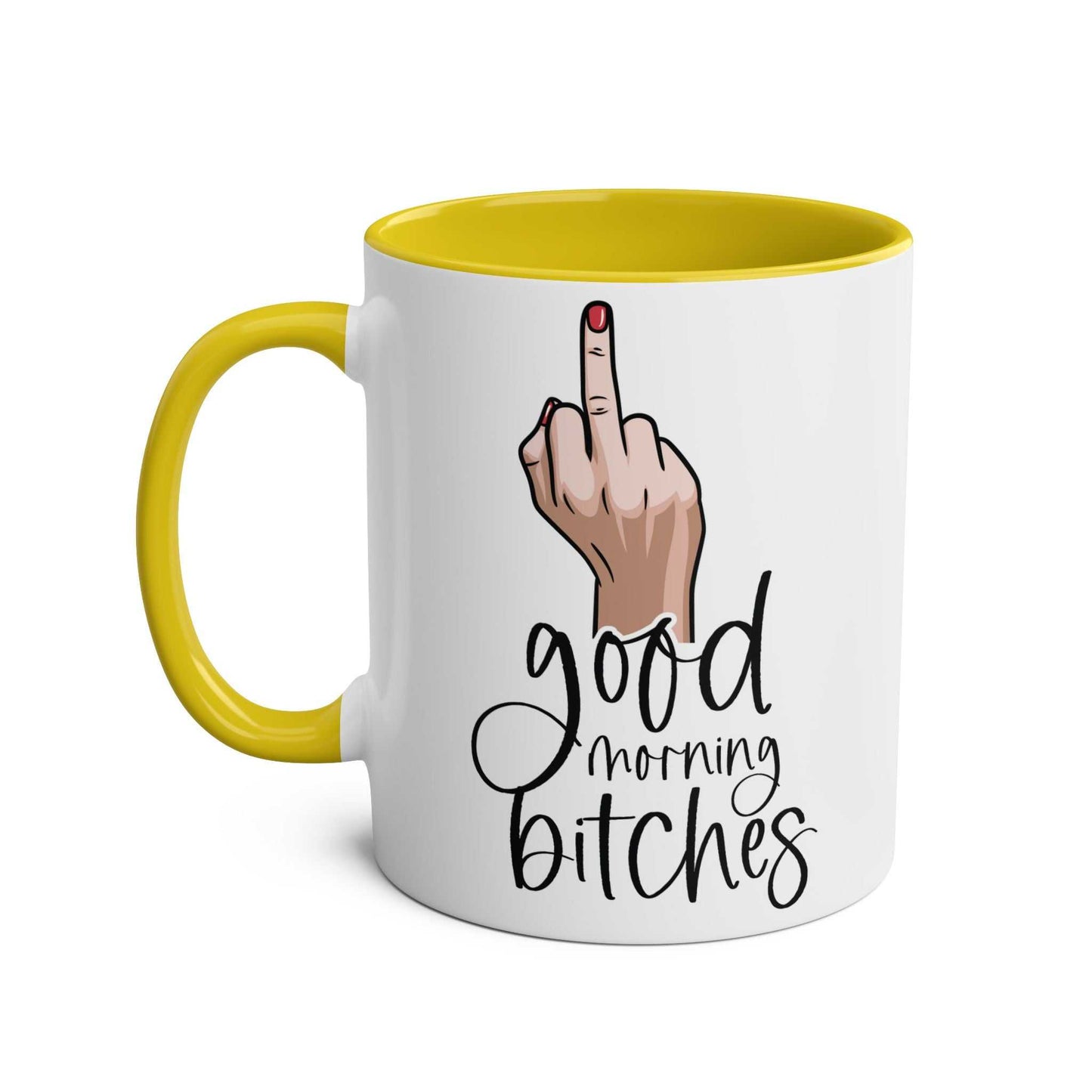 Cheeky Rude Ceramic Two Tone Mug with playful design and glossy finish.