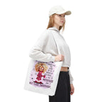 Cheeky Menopause Humour Tote Bag with durable spun polyester and multiple handle colors for everyday use