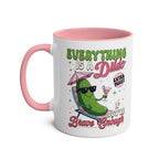 Everything Is a Dildo If You’re Brave Enough Mug with bold text, ceramic two-tone design, and glossy finish
