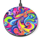 Vibrant Colour Splash Design Wireless Charger