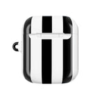 Newcastle Utd FC black and white striped AirPods protective case