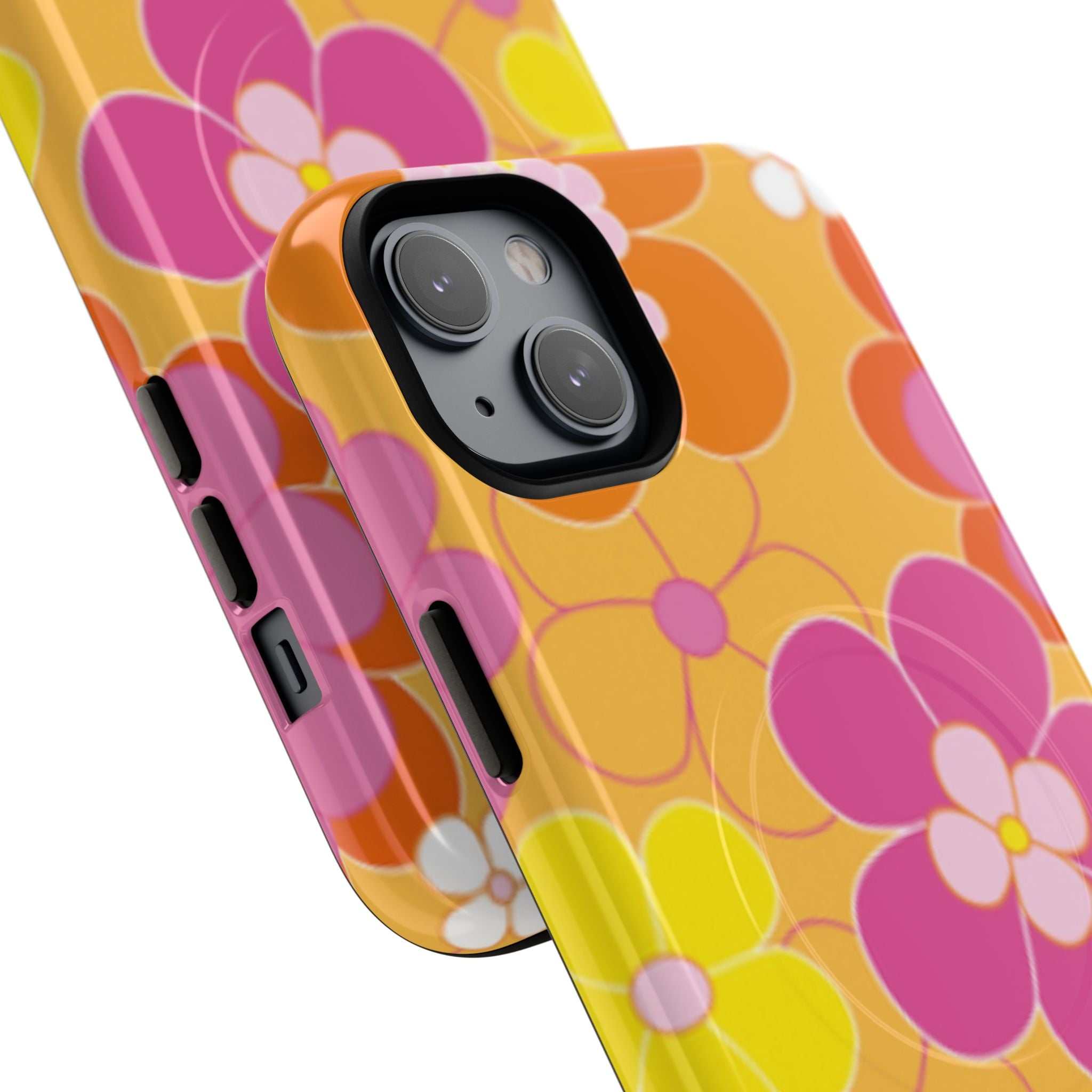 Retro Floral iPhone Magsafe Phone Case