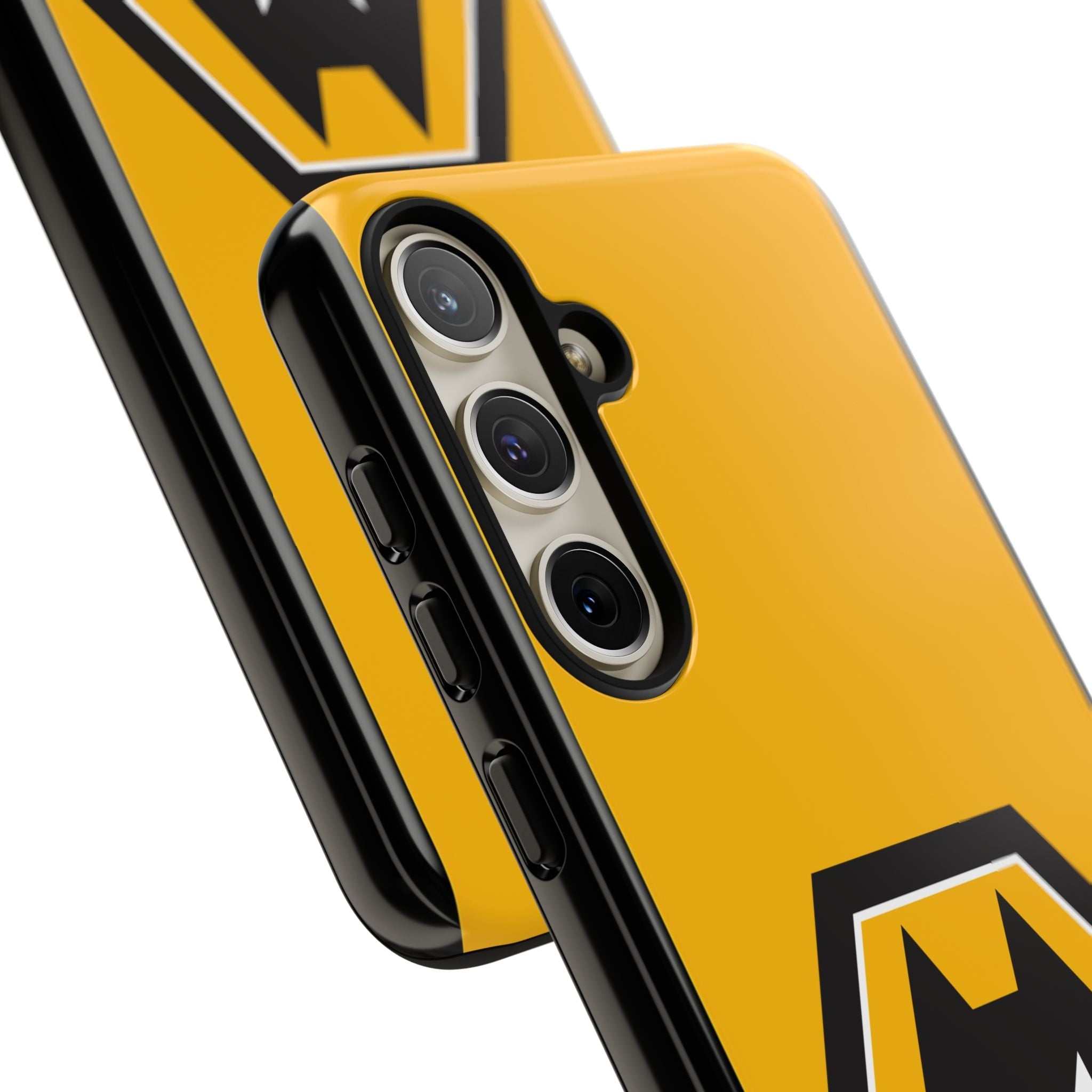 Wolves FC Magnetic Samsung Case with gold and black colors and official-inspired crest for phone protection