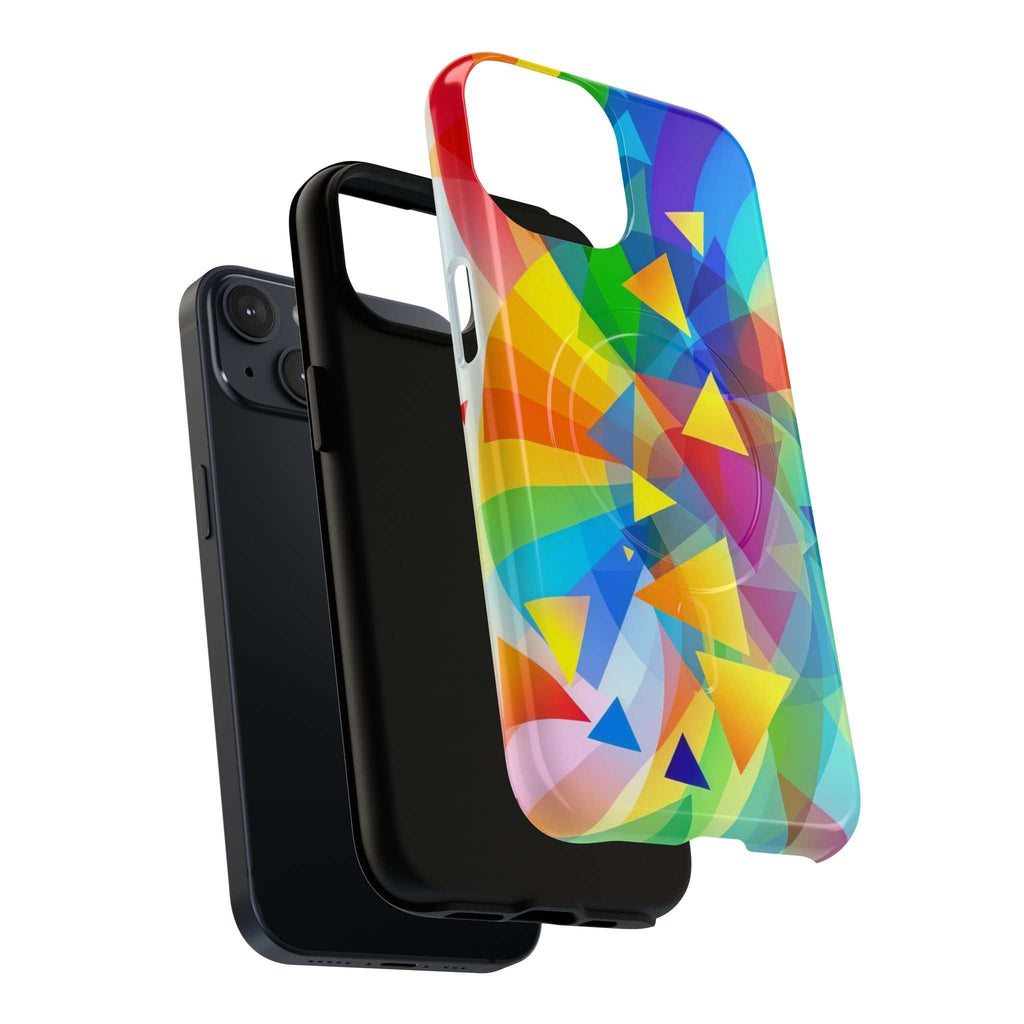 Geometric Pride Design iPhone Magsafe Phone Case