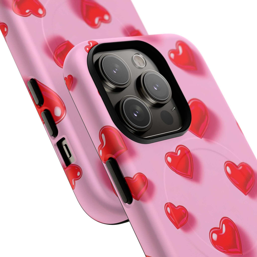 Pink Hearts iPhone Magsafe Phone Case