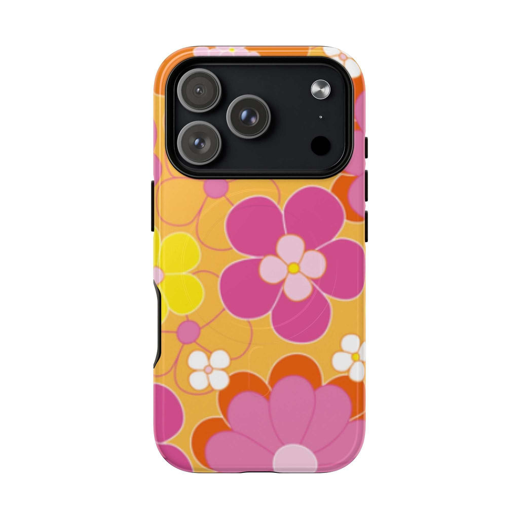 Retro Floral iPhone Magsafe Phone Case