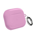 Dusky pink hard shell protective case for AirPods and AirPods Pro with keyring and glossy finish