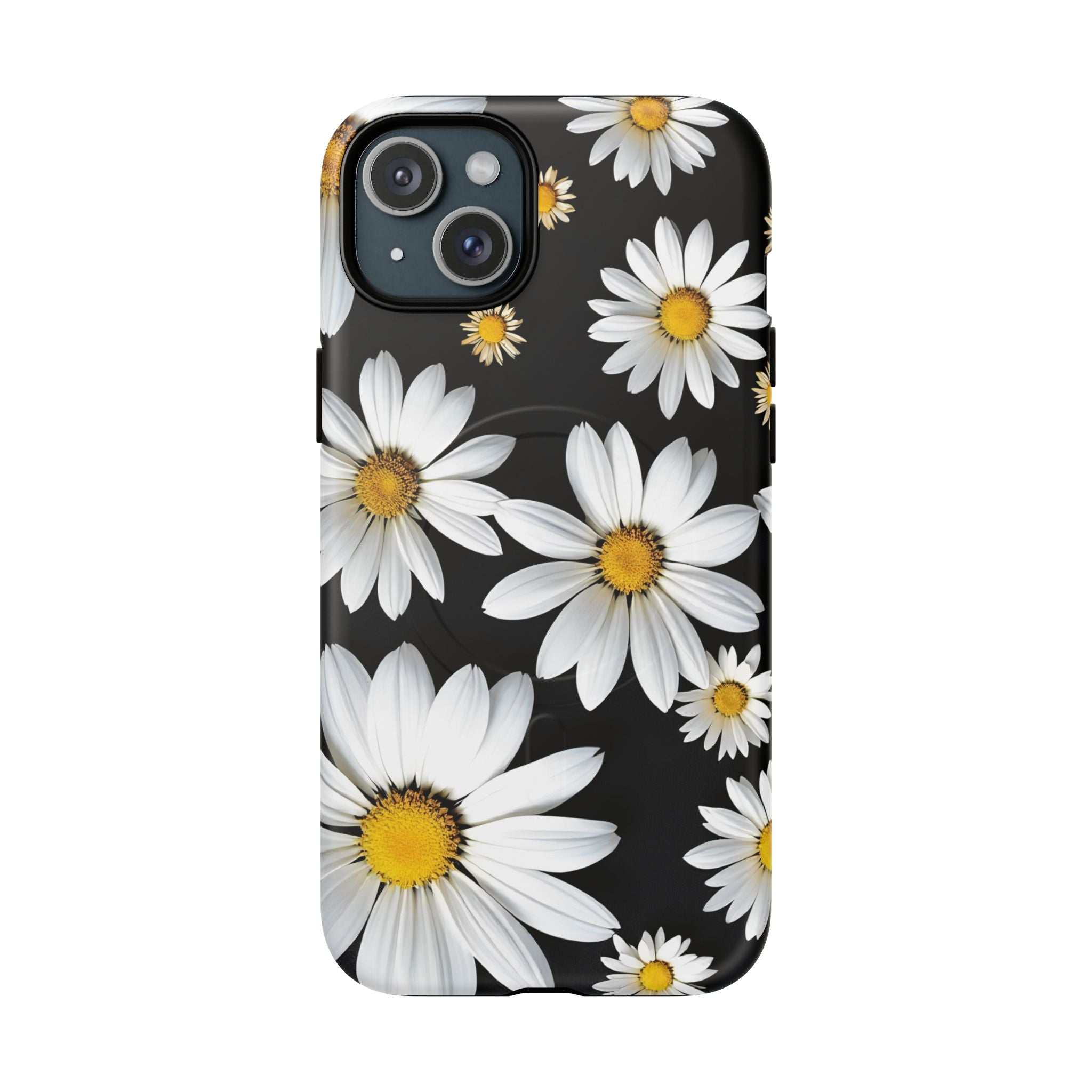 Black Daises iPhone Magsafe Phone Case