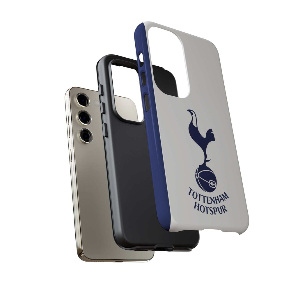 Tottenham FC magnetic Samsung phone case with white navy colors and shock-absorbing dual layers
